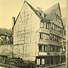 Huset där företaget grundades på Becherstrasse