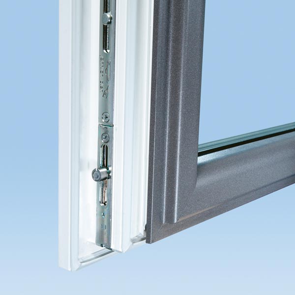 UPVC aluminium fönster TWINSET 5000K - tillverkat i Tyskland